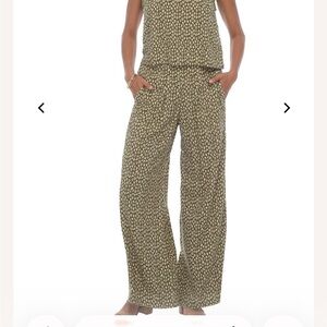 Khush Olive Printed Tulip Pants